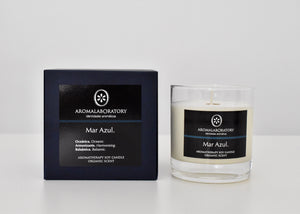 Bougie MAR AZUL. Aromathérapie. Biologique.