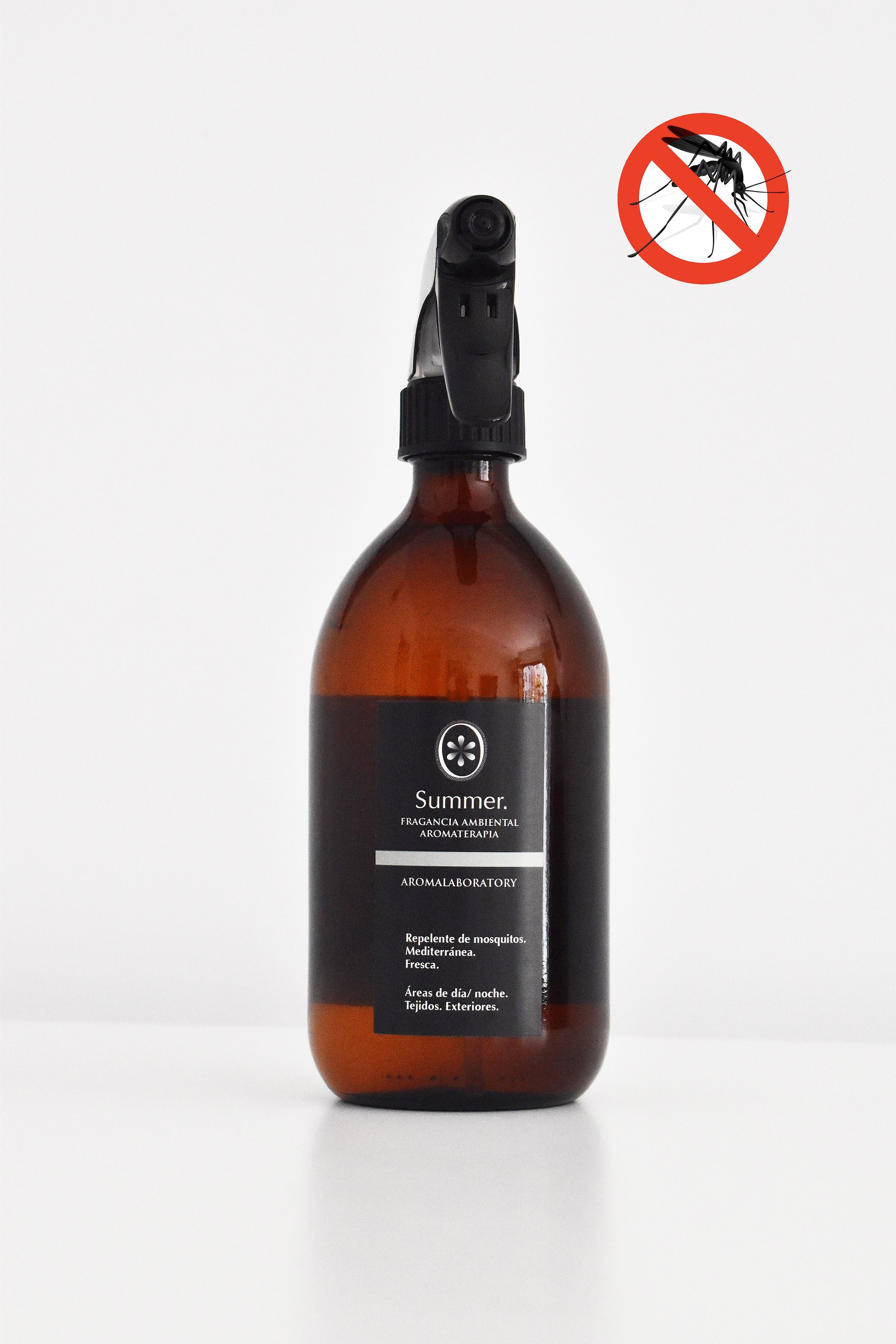 Parfum Anti-moustique SUMMER. Aromathérapie. Écologique. 500ml.