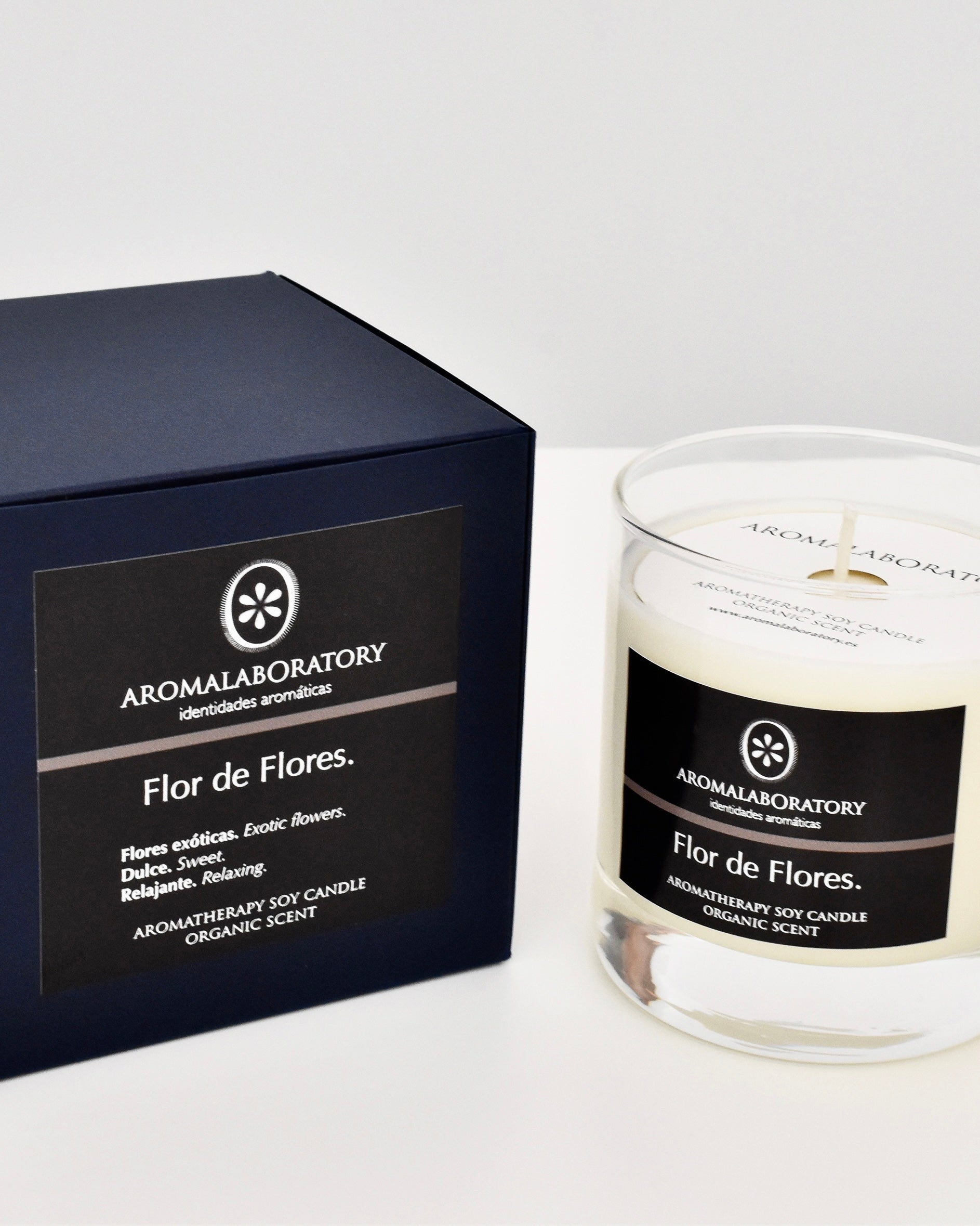 Vela FLOR DE FLORES. Aromaterapia. Ecológica.