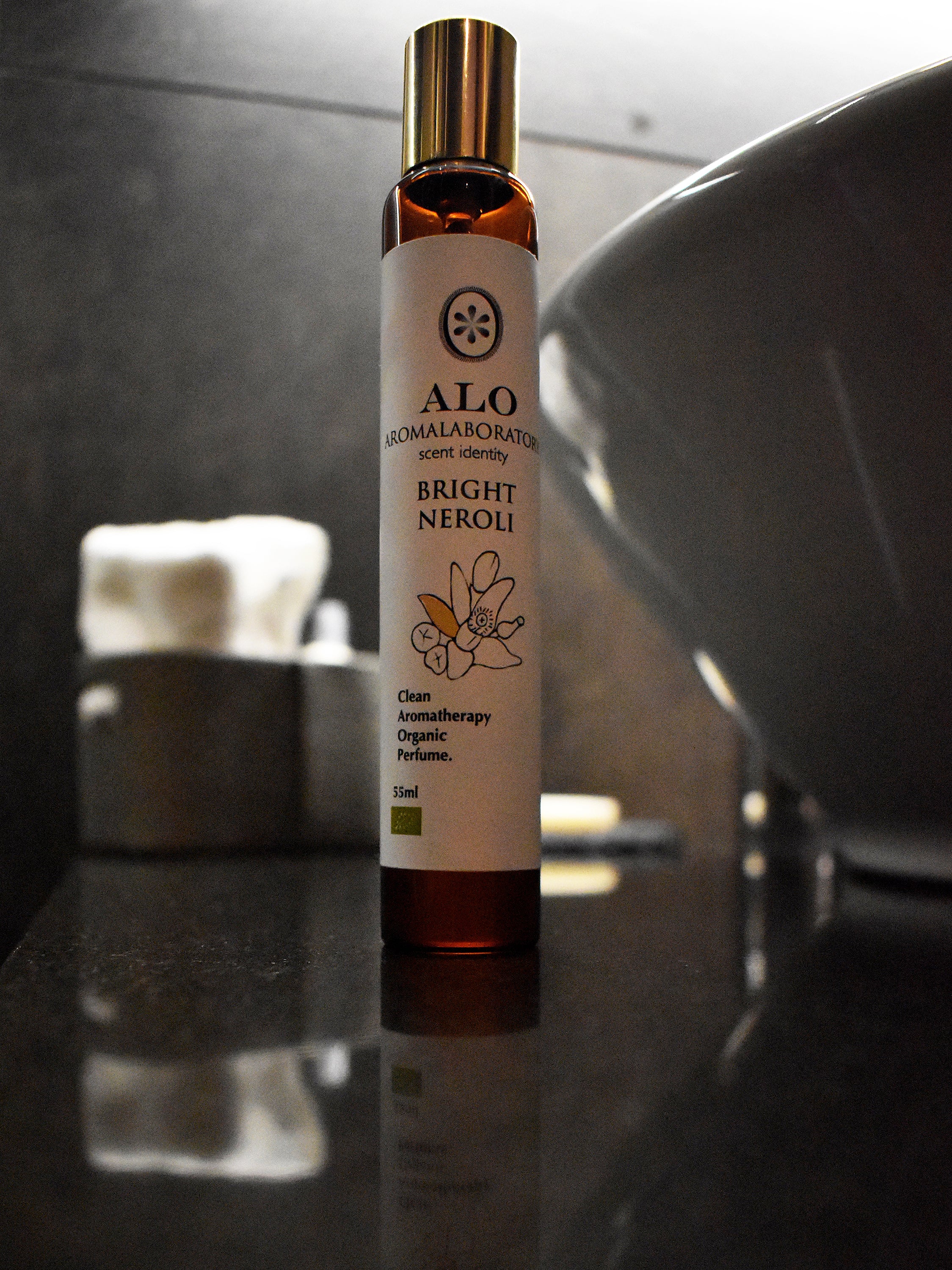 BRIGHT NEROLI. Parfum Clean d'Aromathérapie. Bio. 55ml