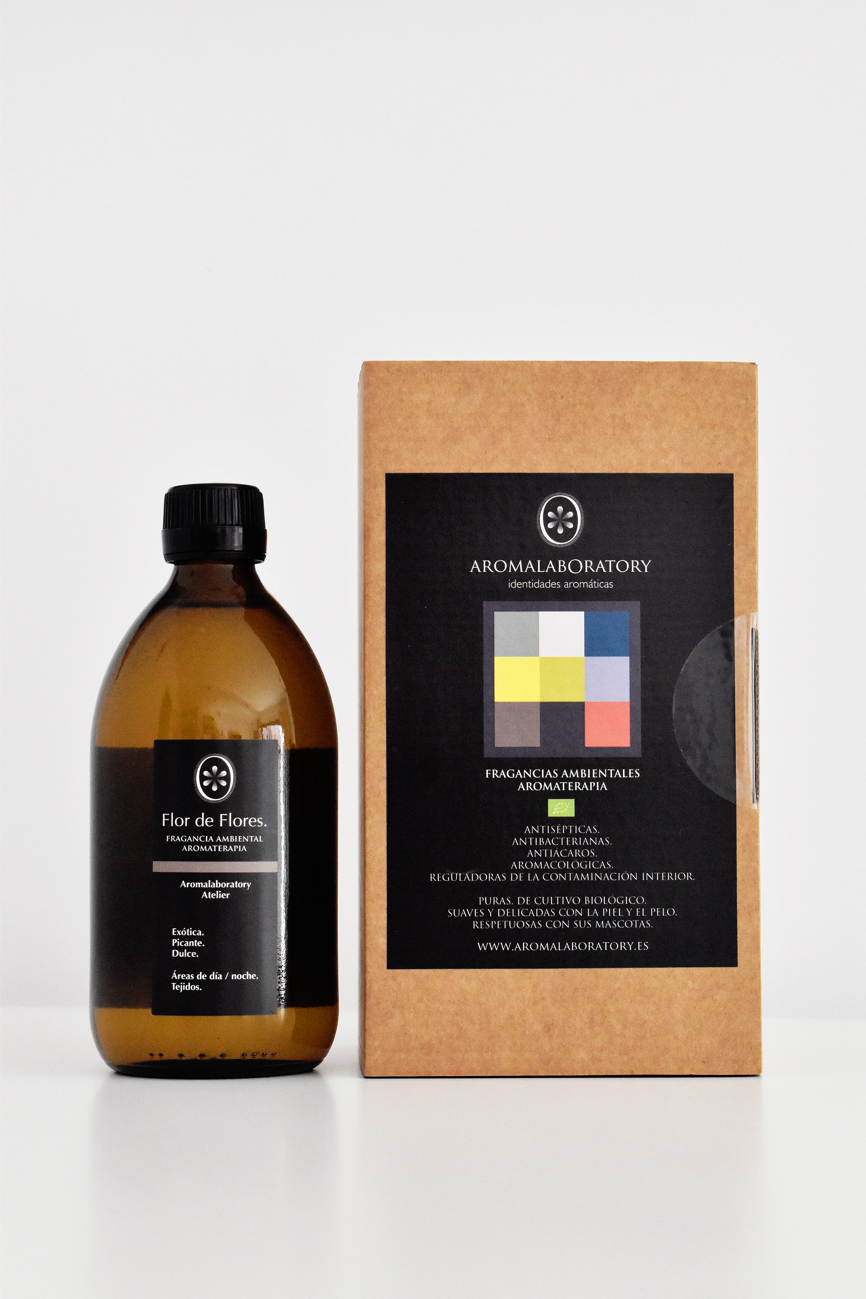 Aromathérapie Parfum d'Intérieur FLOR DE FLORES. Écologique. 500ml.