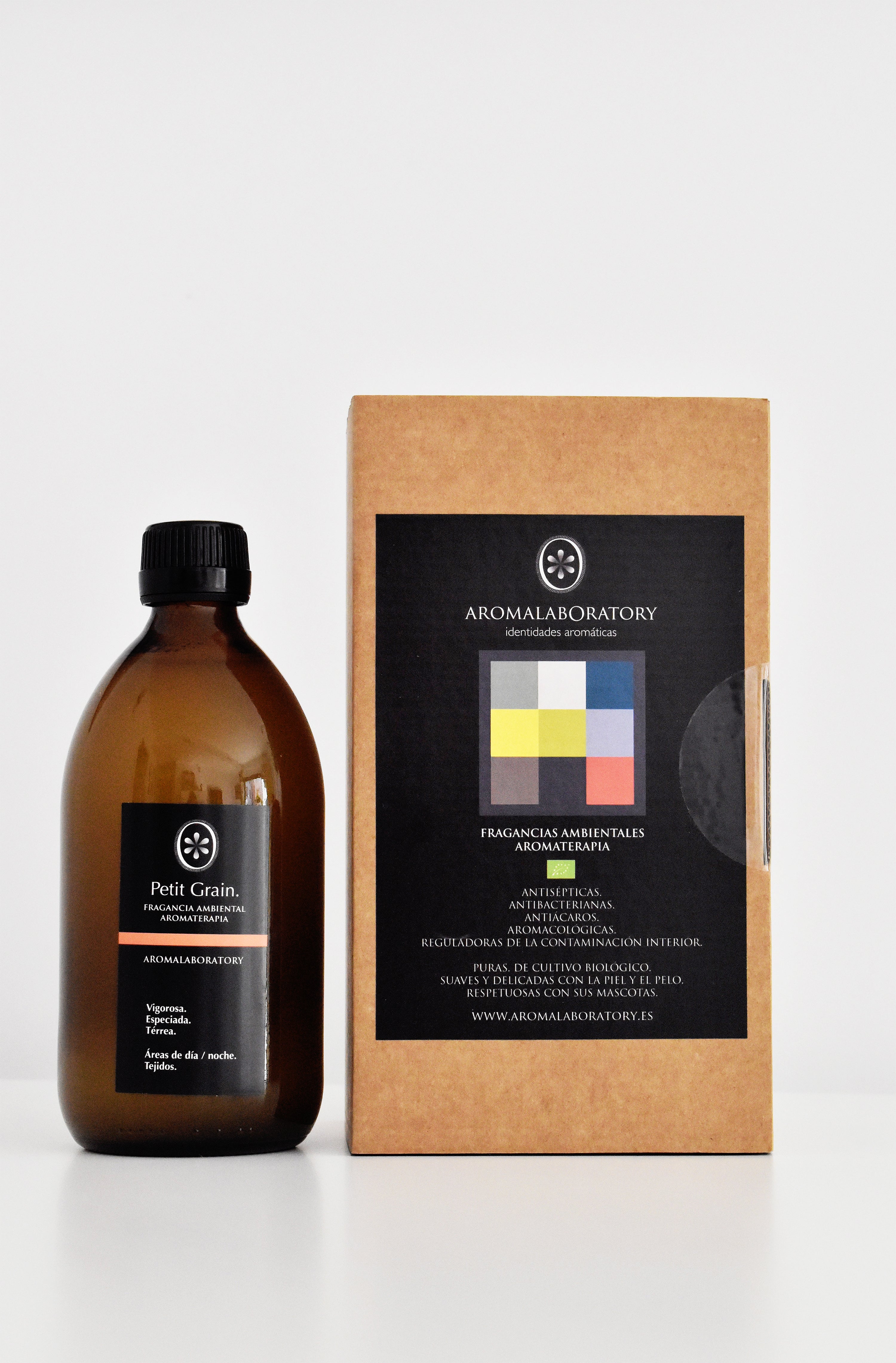 Fragancia de Interior PETIT GRAIN. Aromaterapia. Ecológica. 500ml.