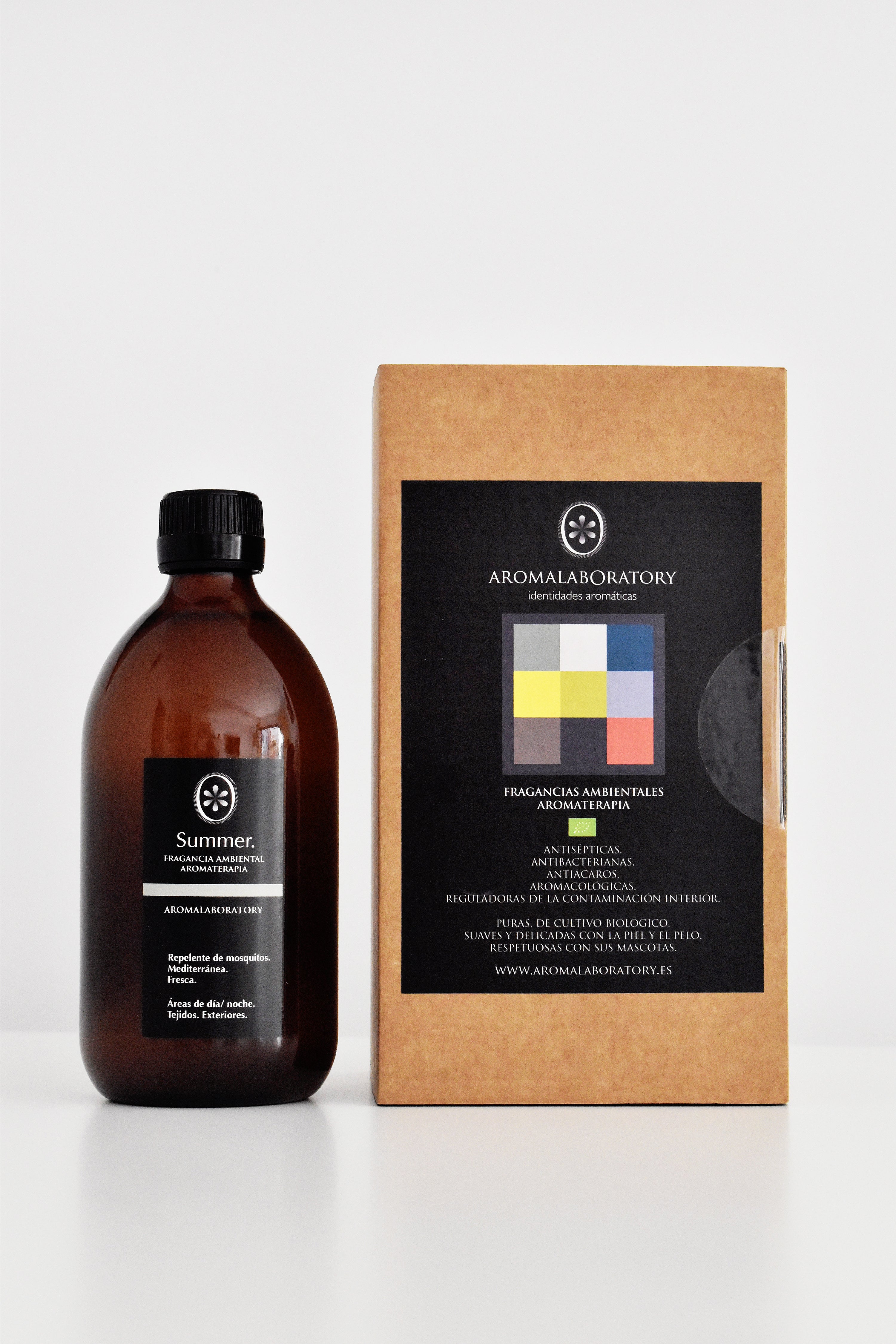 Parfum Anti-moustique SUMMER. Aromathérapie. Écologique. 500ml.